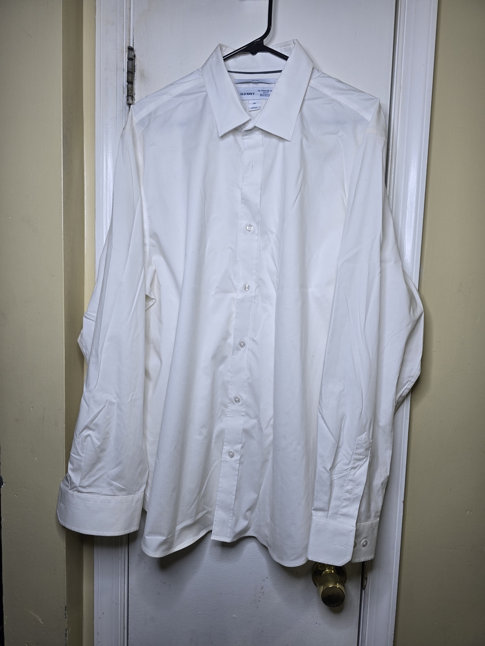 Classic White Men's Dress Shirt - Non-Iron Formal Shirt